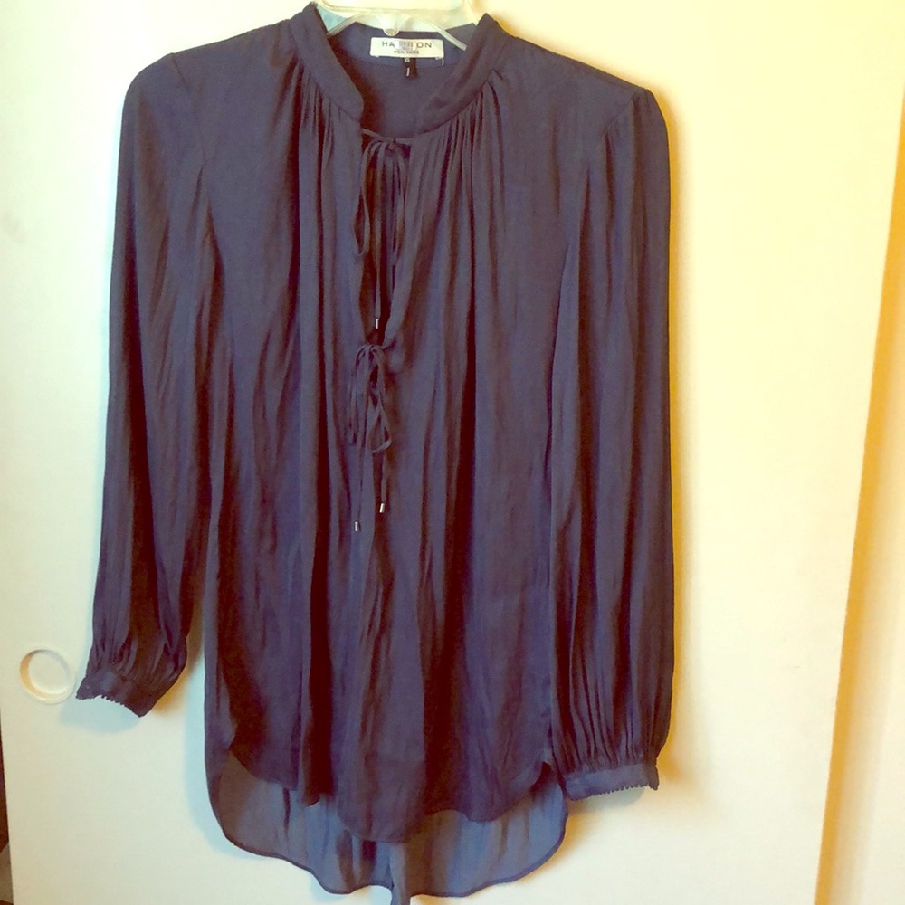 Halston Heritage Blue Blouse